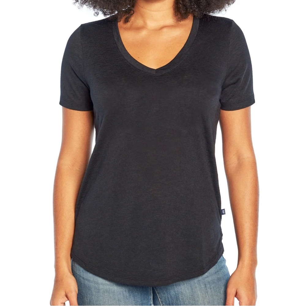 GAP Charcoal V-Neck Short Sleeve Tee